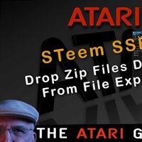 Atari ST - STeem Emulator - Drop Files Directly From File Explorer