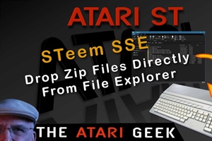 Atari ST - STeem Emulator - Drop Files Directly From File Explorer