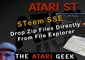 Atari ST - STeem Emulator - Drop Files Directly From File Explorer